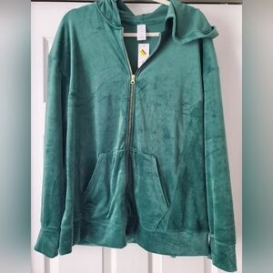 Lane Bryant Green Hooded Jacket